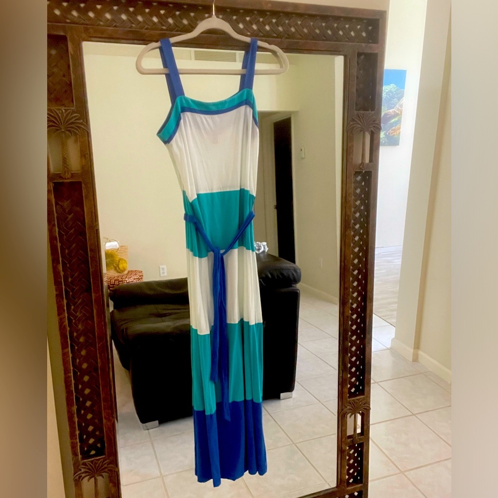 Tommy Hilfiger Color Block Maxi Dress